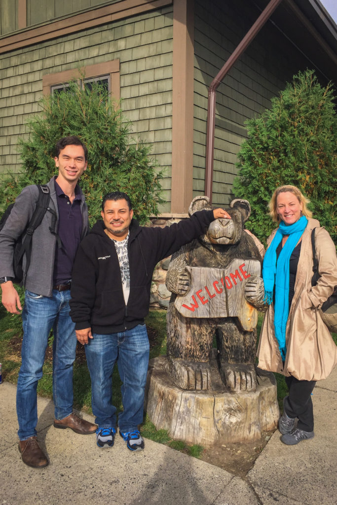 Proyecto Carrito Caravan co-directors Ryan Catalani, Mario Ernesto Osorio, and Tamera Marko in upstate New York.