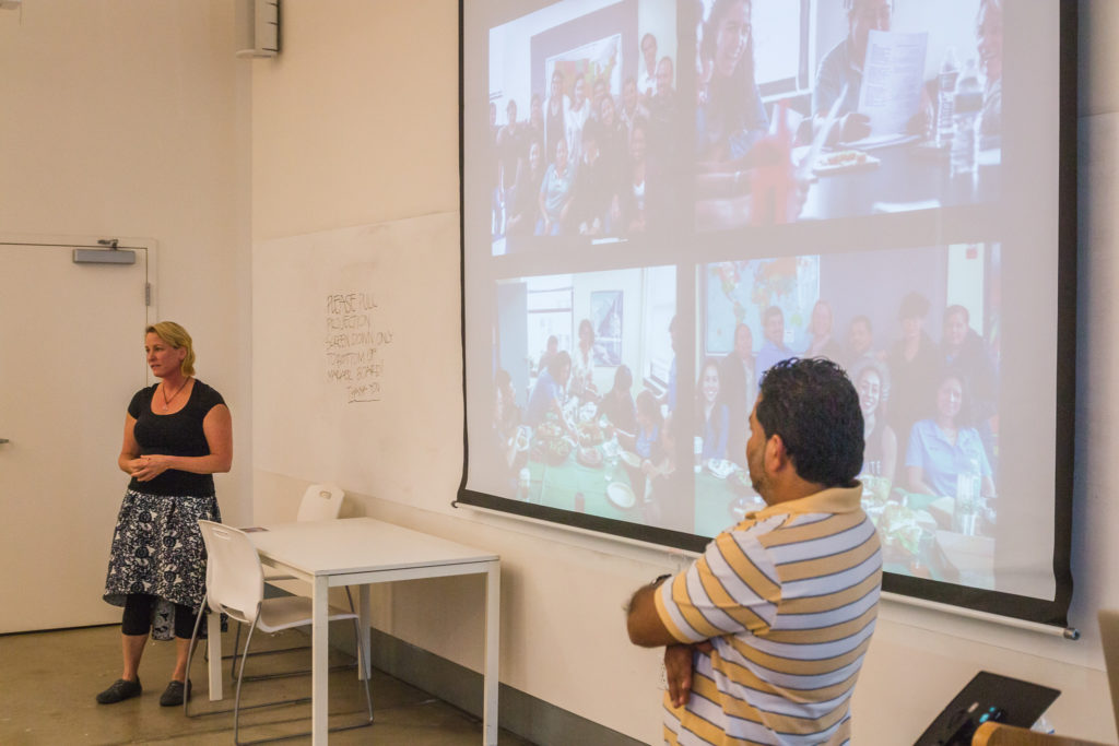 Proyecto Carrito Caravan co-directors Tamera Marko, Ph.D. and Mario Ernesto Osorio present at Woodbury University.