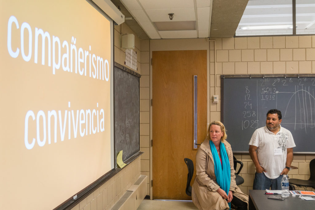 Tam and Mario discuss compañerismo and convivencia.